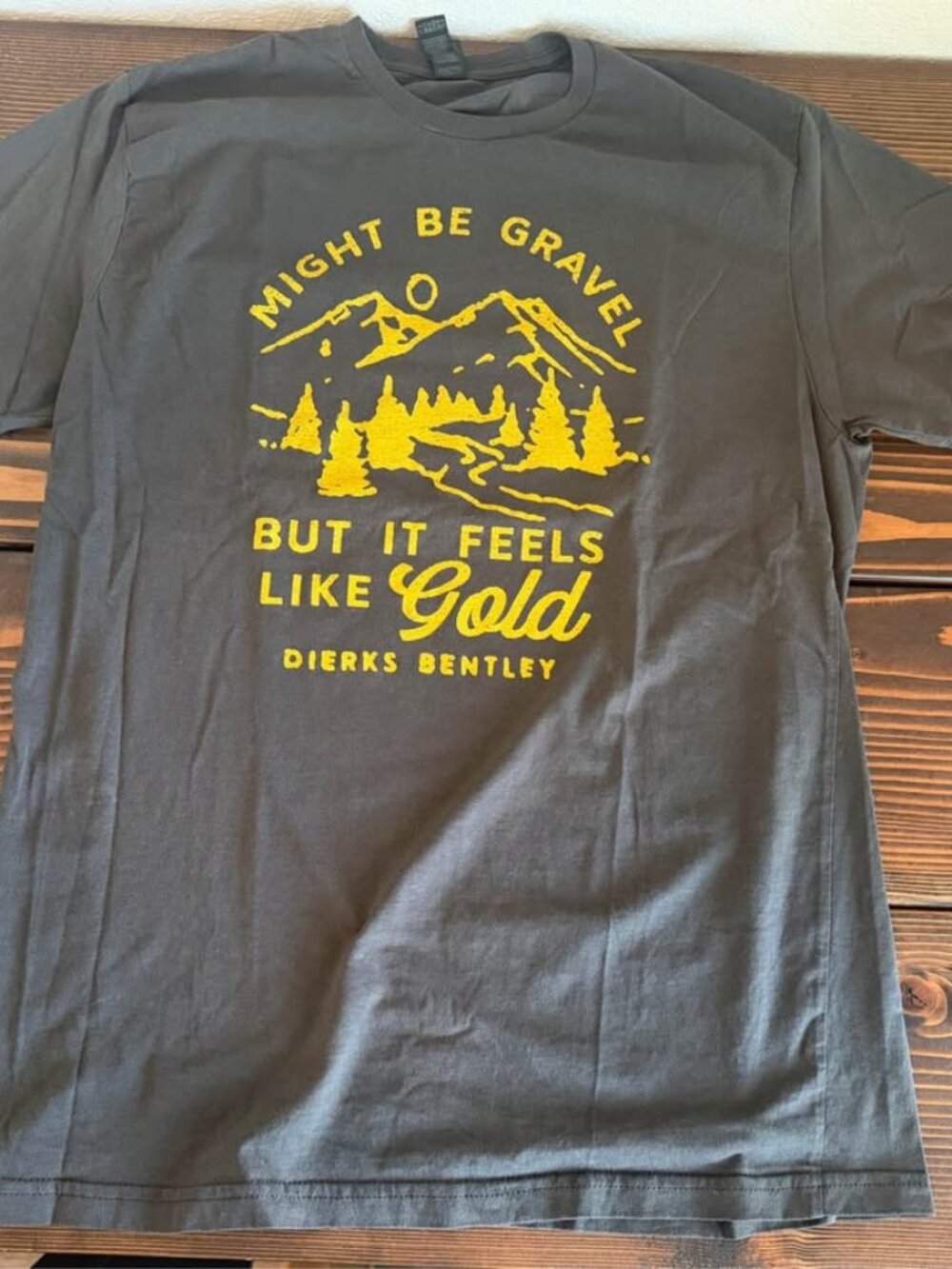 Dierks Bentley Gravel & Gold Tour T-Shirt, Gray, Large
